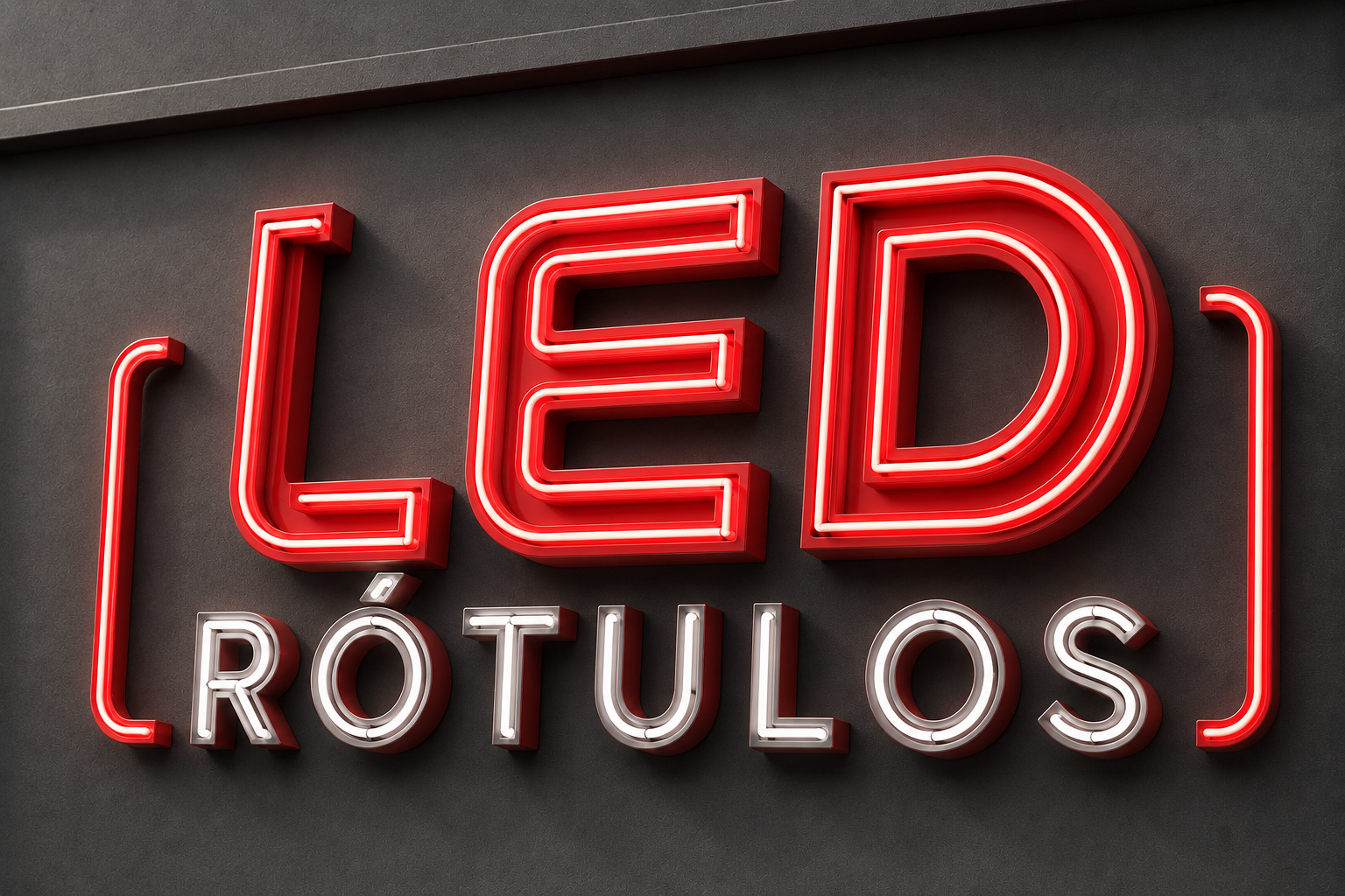 Letrero neón para ambiente comercial